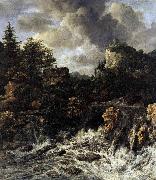 Jacob van Ruisdael The Waterfall Sweden oil painting artist